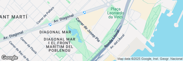 Google Maps Barcelona Diagonal Mar/Hilton, Passeig del Taulat 262-264, Barcelona, 08019, Spain